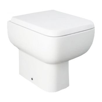 RAK-Series 600 Rimless Back to Wall Pan with Wrap over Soft Close Seat