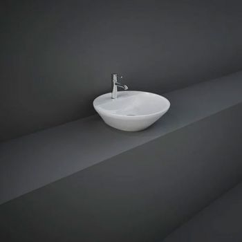 RAK-Variant Round Counter Top Wash Basin 42cm 1TH with Tap Ledge