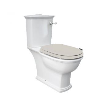 RAK-Washington WC With Lever Handle with Matt Greige Soft Close Seat (Wood)