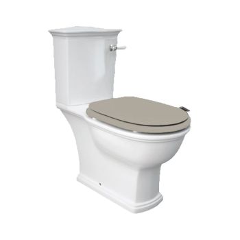 RAK-Washington WC With Lever Handle with Matt Cuppuccino Soft Close Seat (Wood)