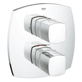 Grohe Grandera Thermostatic bath mixer with integrated 2-way diverter