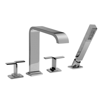 Graff Deck-mounted bathtub mixer with hand shower set - 2150250