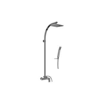 Graff Wall-mounted shower system with handshower and showerhead