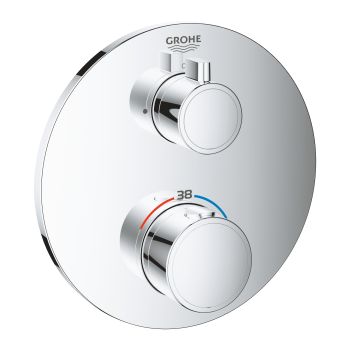 Grohe Grohtherm Thermostatic mixer for 1 outlet with shut off valve 
