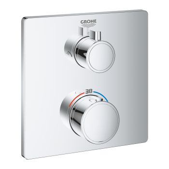 Grohe Grohtherm Thermostatic shower mixer for 2 outlets with integrated shut off/diverter valve GH_24079000