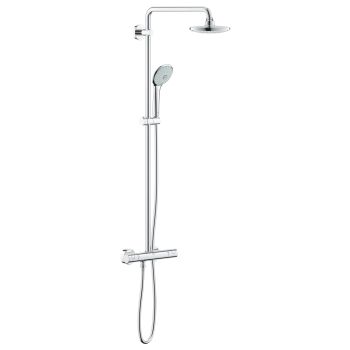 Grohe Euphoria System 180 Shower system with thermostat for wall mounting 