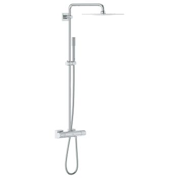 Grohe Rainshower F-Series System 254 Shower system with thermostat for wall mounting