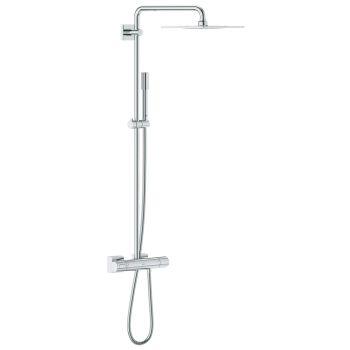 Grohe Rainshower F-series System 10" Shower system with thermostat for wall mounting