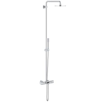 Grohe Rainshower System 210 Shower system with bath thermostat for wall mounting 
