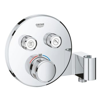 Grohe Grohtherm SmartControl Thermostat for concealed installation with 
2 valves and integrated shower holder GH_29120DC0