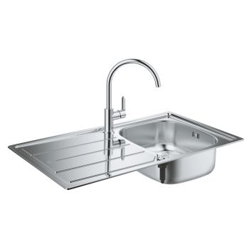 Grohe Bau Kitchen sink and tap bundle 