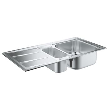 Grohe K400 Stainless Steel Sink with Drainer 