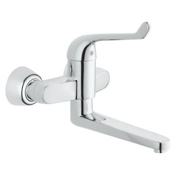 Grohe Euroeco Single Sequential Single-lever safety basin mixer 1/2"