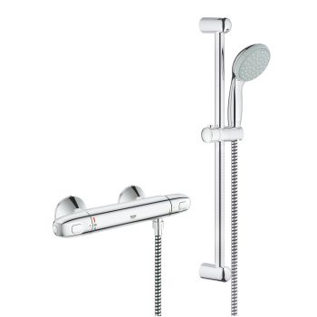 Grohe Grohtherm-1000 Thermostatic shower mixer 1/2" with shower set GH_34151003