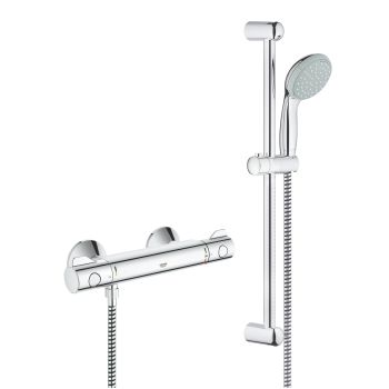 Grohe Grohtherm 800 Thermostatic shower mixer 1/2" with shower set