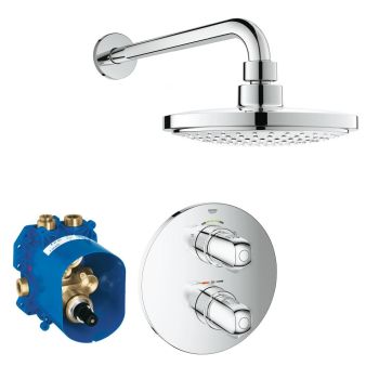 Grohe Grohtherm 1000 Perfect shower set with Euphoria Cosmopolitan 180