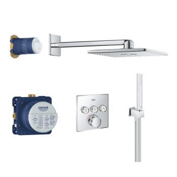 Grohe Grohtherm SmartControl Perfect shower set with Rainshower SmartActive 310 Cube 
