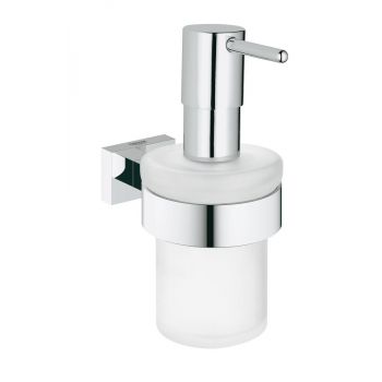 Grohe Essentials Cube Soap dispenser with holder