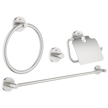 Grohe Essentials 4-in-1 Master bathroom accessories set