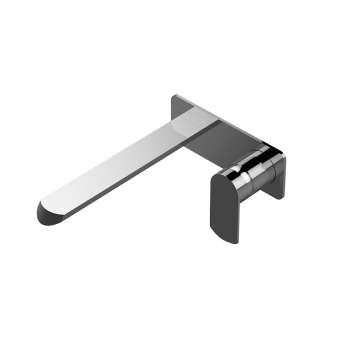 Graff PHASE Wall-mounted basin mixer with 19,1cm spout - exposed parts