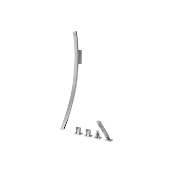 Graff LUNA Wall-mounted bathtub spout and deck-mounted bathtub set (Trim only)