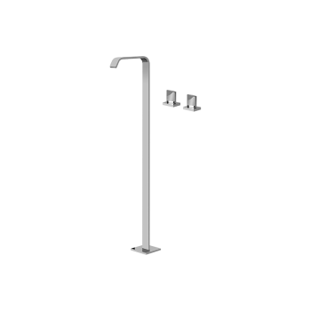 Graff Floor-mtd washbasin spout with deck-mounted valves (Trim only)