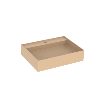Saneux ICON 60 x 45 cm Washbasin 1 T/H - Wall mounted - Light Sand