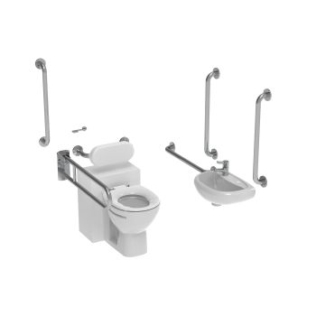 Saneux BTW DOCMPACK-Concealed Fixings Stainless Steel Satin