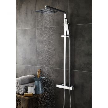 Luxury Square Brass Complete Shower Kit - A3531