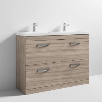 1200 FS 4-Drawer Vanity & Double Basin - ATH029F