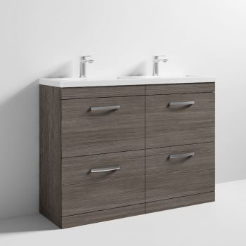1200 FS 4-Drawer Vanity & Double Basin - ATH032F