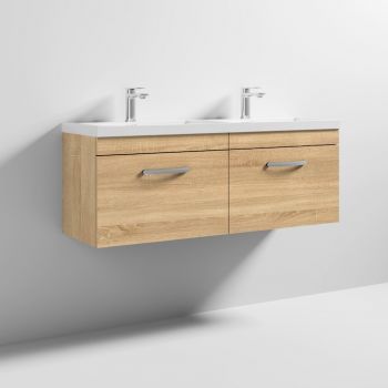 1200 WH 2-Drawer Vanity & Double Basin - ATH038C