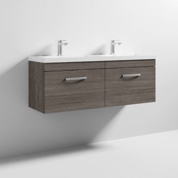1200 WH 2-Drawer Vanity & Double Basin - ATH039C