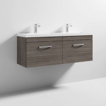 1200 WH 2-Drawer Vanity & Double Basin - ATH039F