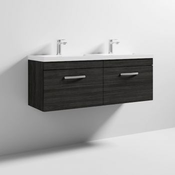 1200 WH 2-Drawer Vanity & Double Basin - ATH040C