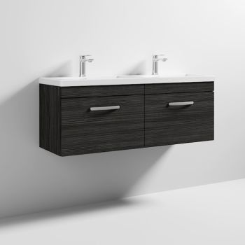 1200 WH 2-Drawer Vanity & Double Basin - ATH040F