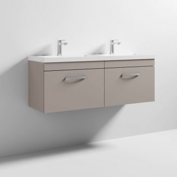 1200 WH 2-Drawer Vanity & Double Basin - ATH042C