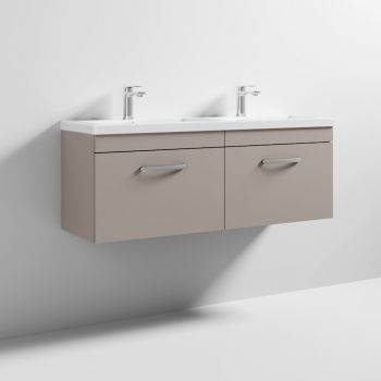 1200 WH 2-Drawer Vanity & Double Basin - ATH042F