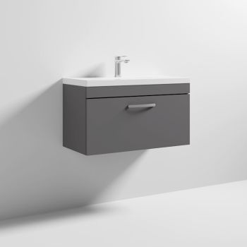 800 WH Single Drawer Vanity & Basin 1 - ATH080A