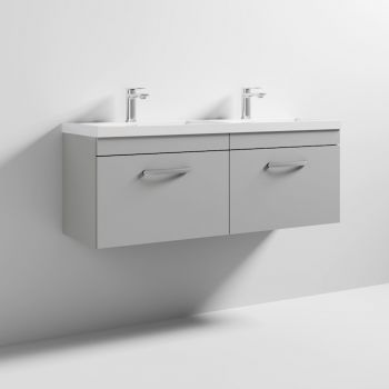 1200 WH 2-Drawer Vanity & Double Basin - ATH109C