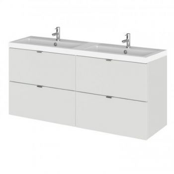 1200 WH 4-Drawer Vanity W/Double Basin - CBI432
