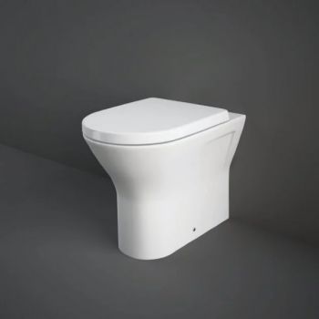 RAK-Resort Comfort Height 42.5cm Back to Wall Pan with Wrap over Soft Close Seat