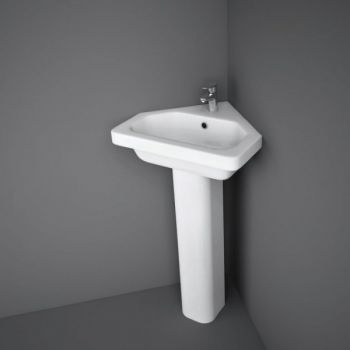 RAK-Resort Slim Standard Height Pedestal for 50cm basin and 45cm corner basin