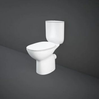 RAK-Morning Rimless Open Back Close Coupled WC with Soft Close Seat