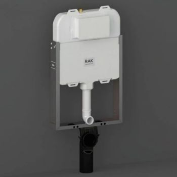 RAK-Ecofix slimline (8cm) Hidden Cistern with metal frame for Wall Hung WC Suitable for block work wall