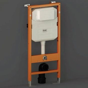 RAK-Ecofix 12cm Front Flush Regular Concealed Cistern and Frame for Wall Hung Pan - Frame Height 114cm