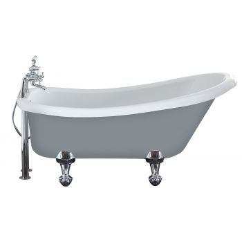 Camden Traditional Freestanding Slipper Bath - Dusty Grey