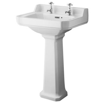 560mm 2TH Basin & Comfort Height Pedestal - CCR029