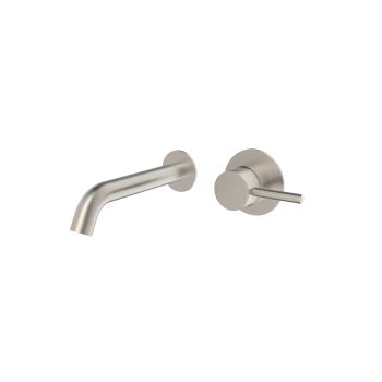 Saneux COS Wall Mounted Mixer - 2 Plates Brushed Nickel