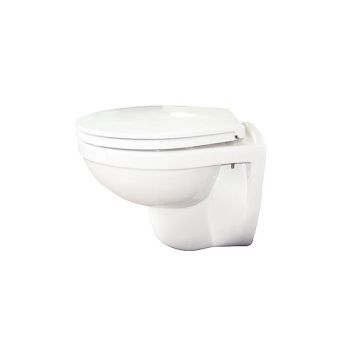 Compact Rimless Wall-Hung Toilet with Soft-Close Seat